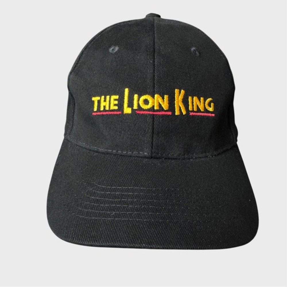 Vintage Disney The Lion King The Broadway Musical VIP Black Adjustable Hat Cap